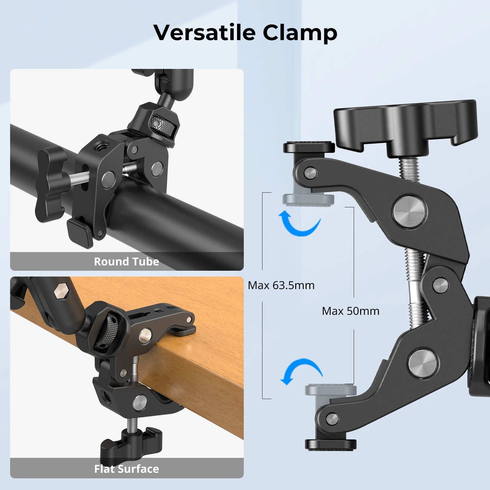 Adjustable Desktop Shooting Magic Arm Kit with Crab Clamp for Smartphones, Webcams, and Action Cameras 4766