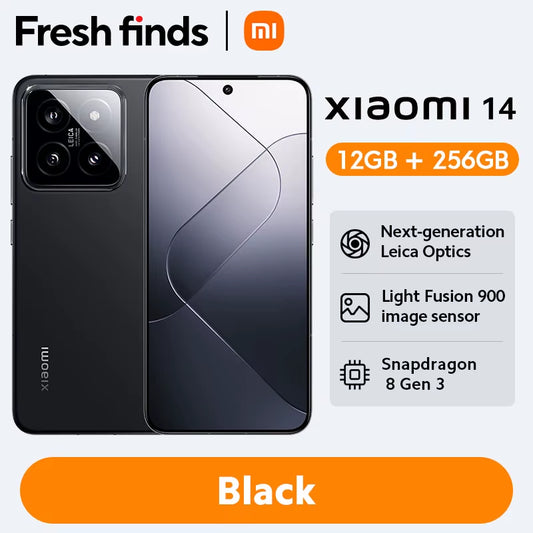 14 Global Version Smartphone with 256GB/512GB Storage, 120Hz 6.36" AMOLED Display, Snapdragon 8 Gen 3, 50MP Leica Camera, 90W Hypercharge