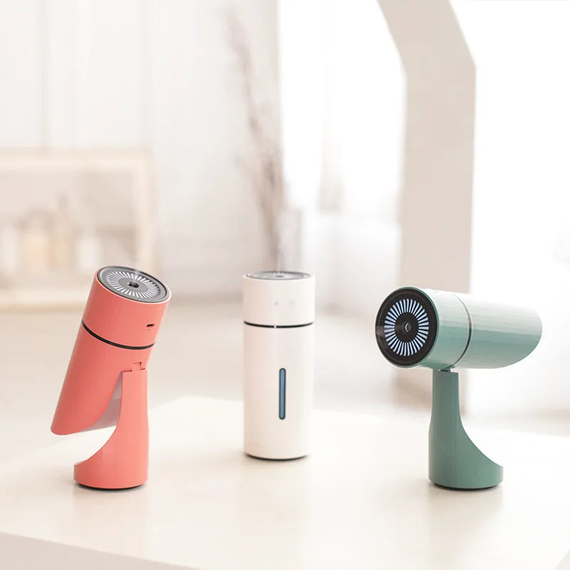 260ML Wireless Ultrasonic Air Humidifier and Aromatherapy Diffuser with Rechargeable 1000mAh Battery and Quiet Cool Mist Technology