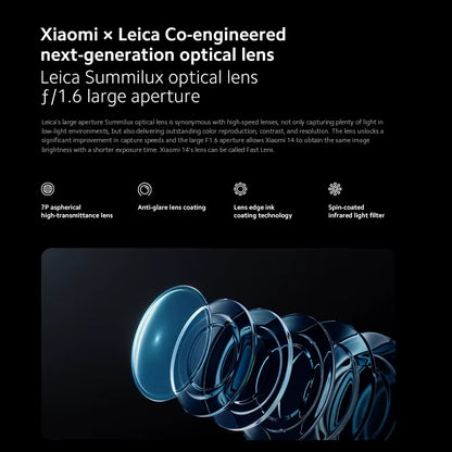 14 Global Version Smartphone with 256GB/512GB Storage, 120Hz 6.36" AMOLED Display, Snapdragon 8 Gen 3, 50MP Leica Camera, 90W Hypercharge