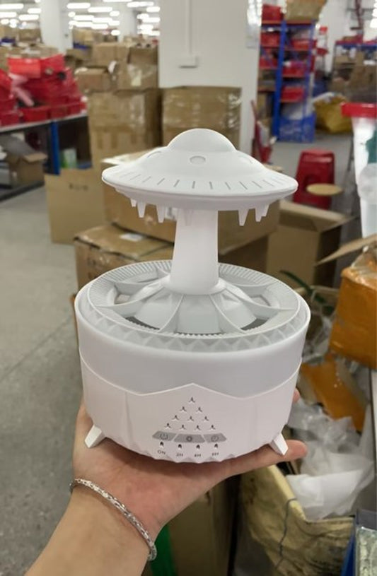 UFO Raindrop Humidifier - USB Aromatherapy Essential Oil Diffuser and Mist Maker for Home Decor