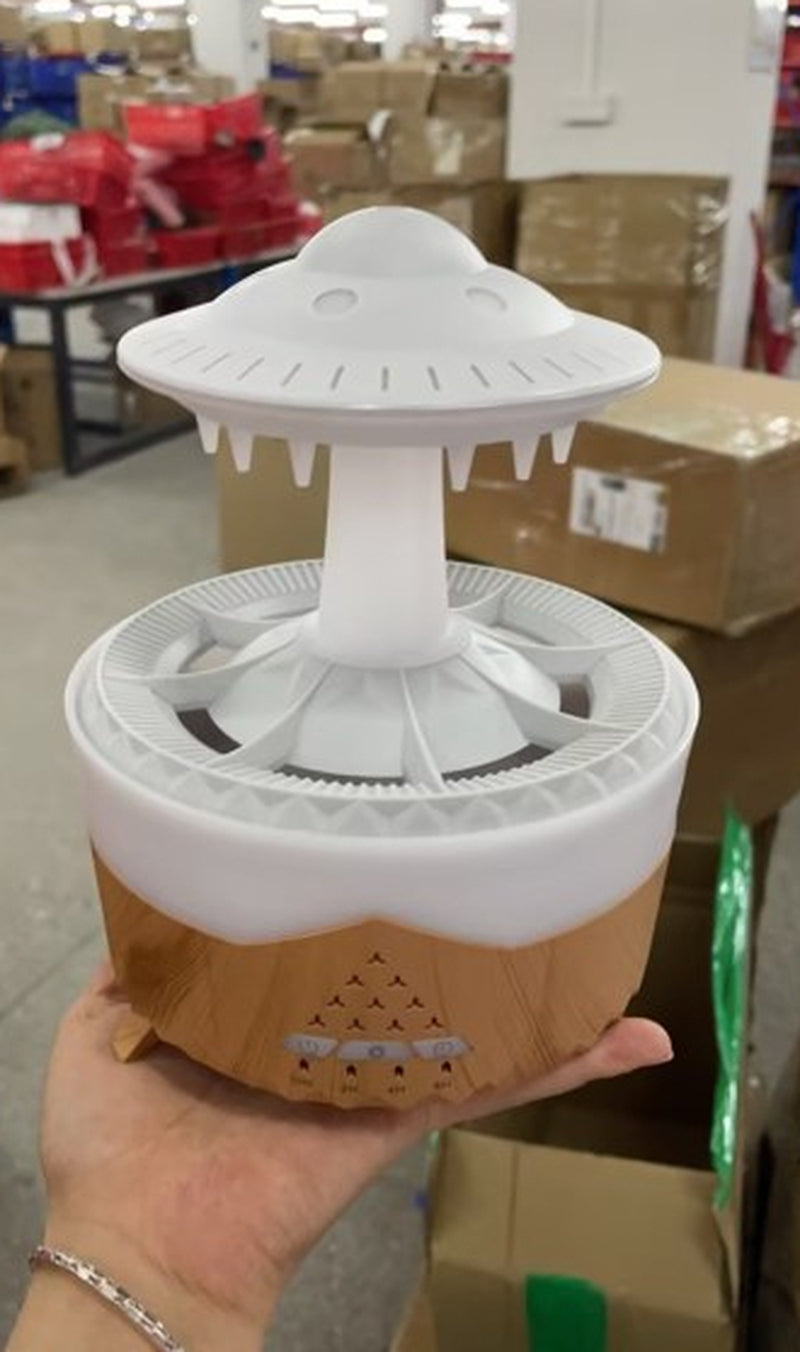 UFO Raindrop Humidifier - USB Aromatherapy Essential Oil Diffuser and Mist Maker for Home Decor