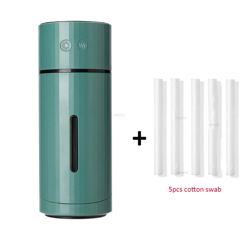 260ML Wireless Ultrasonic Air Humidifier and Aromatherapy Diffuser with Rechargeable 1000mAh Battery and Quiet Cool Mist Technology